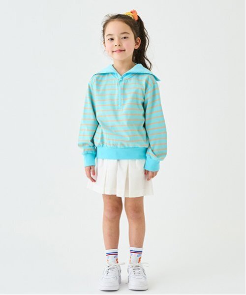 minimal（ミニマル）の「セーラーカラープルオーバー（Tシャツ/カットソー・キッズ・ホワイト/ターコイズブルー/レモンイエロー・110cm/100cm/120cm/130cm/140cm）」の9枚目の写真