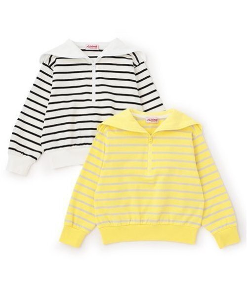 minimal（ミニマル）の「セーラーカラープルオーバー（Tシャツ/カットソー・キッズ・ホワイト/ターコイズブルー/レモンイエロー・110cm/100cm/120cm/130cm/140cm）」の13枚目の写真