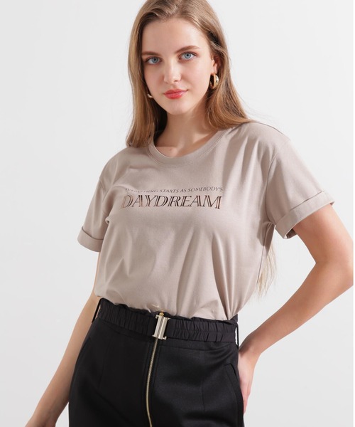 PINKY&DIANNE(ピンキーアンドダイアン)の「◆Day DreamTシャツ(Tシャツ/カットソー・レディース・ホワイト/ベージュ・38)」の1枚目の写真