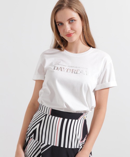 PINKY&DIANNE(ピンキーアンドダイアン)の「◆Day DreamTシャツ(Tシャツ/カットソー・レディース・ホワイト/ベージュ・38)」の2枚目の写真