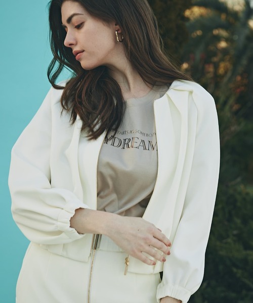 PINKY&DIANNE(ピンキーアンドダイアン)の「◆Day DreamTシャツ(Tシャツ/カットソー・レディース・ホワイト/ベージュ・38)」の4枚目の写真