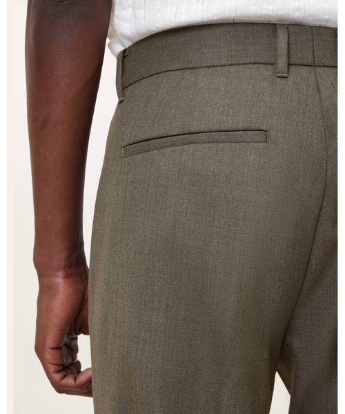 ALLSAINTS（オールセインツ）の「WARD STRAIGHT LEG TAILORED TROUSERS | WARD ストレート レッグ テーラード トラウザー（スラックス・メンズ・カーキブラウン・30/31/28/32）」の4枚目の写真