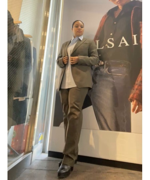 ALLSAINTS（オールセインツ）の「WARD STRAIGHT LEG TAILORED TROUSERS | WARD ストレート レッグ テーラード トラウザー（スラックス・メンズ・カーキブラウン・30/31/28/32）」の8枚目の写真