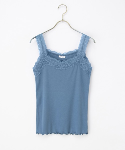 Honeys（ハニーズ）の「【ＵＶカット・吸水速乾】テレコレースキャミソール（キャミソール・レディース・ピンク/グリーン系その他/オフホワイト/ブルー/アイボリー/ブラック/ブラウン/ラベンダー/レッド・L/LL/M/S）」の21枚目の写真