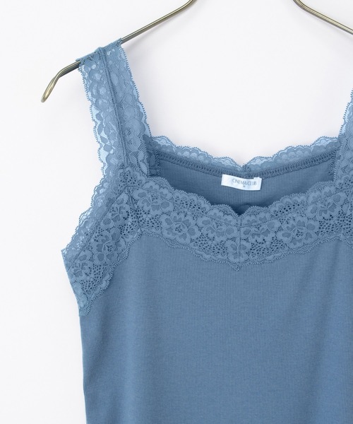 Honeys（ハニーズ）の「【ＵＶカット・吸水速乾】テレコレースキャミソール（キャミソール・レディース・ピンク/グリーン系その他/オフホワイト/ブルー/アイボリー/ブラック/ブラウン/ラベンダー/レッド・L/LL/M/S）」の22枚目の写真