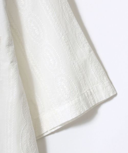 Levi's（リーバイス）の「Levi's/リーバイス THE SUNSET CAMP SHIRT/無地ジャガード 総柄 アロハシャツ/オープンカラーシャツ/キューバシャツ/レディース メンズ（シャツ/ブラウス・メンズ・ホワイト/ブラック系その他/ブルー系その他/ブルー系その他2・M/L/XL）」の6枚目の写真