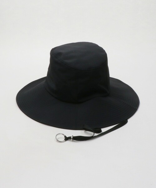メゾンドリリス 25ss 美品 ハンプトン ナイロン ハット 黒系 メゾンドリリス 25ss 美品 ハンプトン ナイロン ハット 黒系
