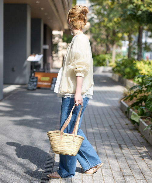 B.C STOCK（ベーセーストック）の「《追加2》シアーブルゾン（その他アウター・レディース・ブラウン/ベージュ/ブラック/アイボリー・FREE）」の15枚目の写真