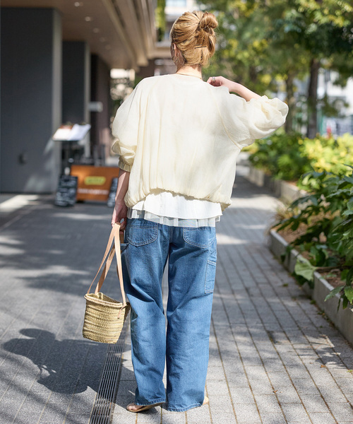 B.C STOCK（ベーセーストック）の「《追加2》シアーブルゾン（その他アウター・レディース・ブラウン/ベージュ/ブラック/アイボリー・FREE）」の16枚目の写真