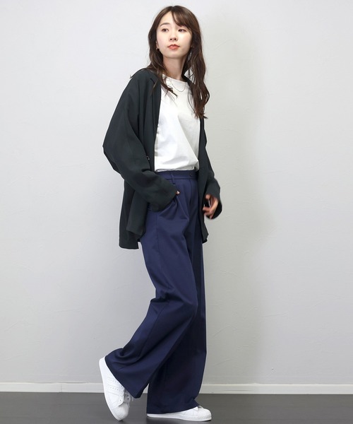 Aletta vita(アレッタビータ)の「【撥水加工】センタープレスストレートパンツ(その他パンツ・レディース・ネイビー/キャメル・M/L)」の22枚目の写真