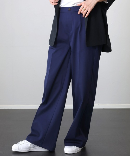 Aletta vita(アレッタビータ)の「【撥水加工】センタープレスストレートパンツ(その他パンツ・レディース・ネイビー/キャメル・M/L)」の15枚目の写真