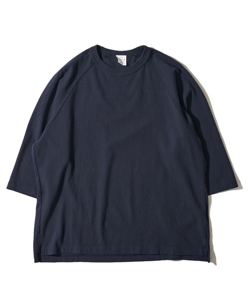 TETE HOMME（テットオム）の「【SEABEES/シービーズ】8分袖ラグランTシャツ（Tシャツ/カットソー・メンズ・ブラック/ホワイト/ネイビー・LARGE/MEDIUM）」の3枚目の写真