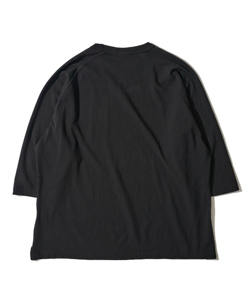 TETE HOMME（テットオム）の「【SEABEES/シービーズ】8分袖ラグランTシャツ（Tシャツ/カットソー・メンズ・ブラック/ホワイト/ネイビー・LARGE/MEDIUM）」の5枚目の写真