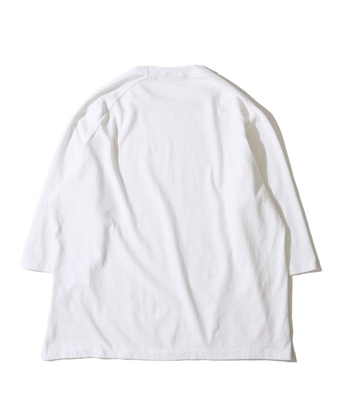 TETE HOMME（テットオム）の「【SEABEES/シービーズ】8分袖ラグランTシャツ（Tシャツ/カットソー・メンズ・ブラック/ホワイト/ネイビー・LARGE/MEDIUM）」の4枚目の写真