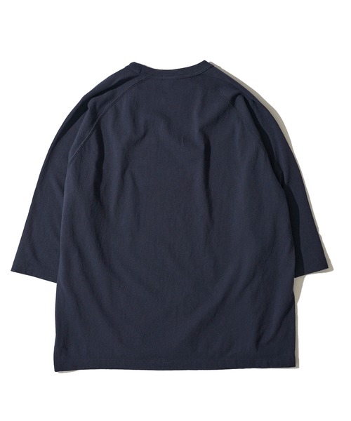 TETE HOMME（テットオム）の「【SEABEES/シービーズ】8分袖ラグランTシャツ（Tシャツ/カットソー・メンズ・ブラック/ホワイト/ネイビー・LARGE/MEDIUM）」の6枚目の写真
