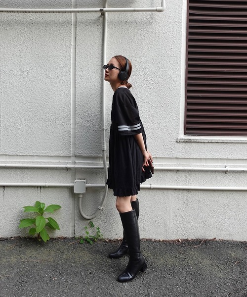 TEEN BOOP（ティーンブープ）の「メッシュルーズTee（Tシャツ/カットソー・レディース・ブラック/ブルー・FREE）」の3枚目の写真