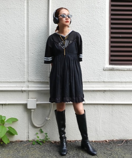 TEEN BOOP（ティーンブープ）の「メッシュルーズTee（Tシャツ/カットソー・レディース・ブラック/ブルー・FREE）」の5枚目の写真