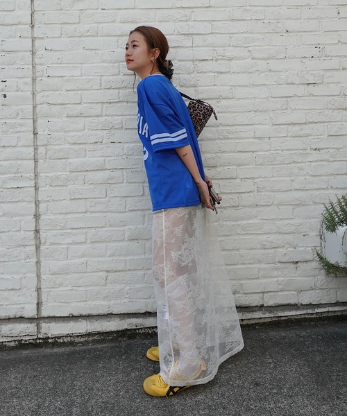 TEEN BOOP（ティーンブープ）の「メッシュルーズTee（Tシャツ/カットソー・レディース・ブラック/ブルー・FREE）」の8枚目の写真