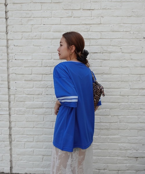 TEEN BOOP（ティーンブープ）の「メッシュルーズTee（Tシャツ/カットソー・レディース・ブラック/ブルー・FREE）」の12枚目の写真