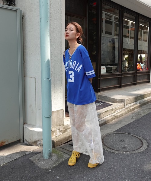 TEEN BOOP（ティーンブープ）の「メッシュルーズTee（Tシャツ/カットソー・レディース・ブラック/ブルー・FREE）」の6枚目の写真