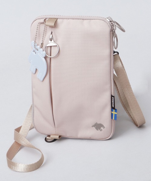 moz(モズ)の「軽量 撥水 ポリエステル 縦横 2WAY スマホ ミニショルダーバッグ(ショルダーバッグ・レディース・ブラック/ブルー/オフホワイト・FREE)」の4枚目の写真