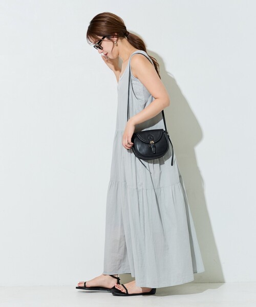 FREAK'S STORE（フリークスストア）の「限定展開　インド ティアード 切り替え キャミワンピース（ワンピース・レディース・オフホワイト/ブラウン系その他/ブラック/ネイビー/イエロー/レッド/ライトグレー・SMALL/MEDIUM）」の22枚目の写真