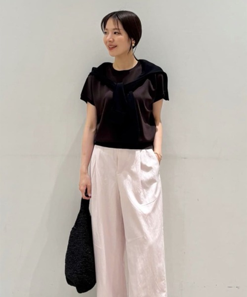 メグミ様用 試着のみ極上美品！23区 青 長袖 ニットセーター ゆったり 46 フォックスファー 2WAYニット （ニット・セーター）｜Aquascutum