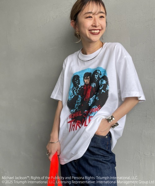 GOOD ROCK SPEED（グッドロックスピード）の「[GOOD ROCK SPEED/グッドロックスピード] MICHAEL JACKSON ロックプリントTシャツ（Tシャツ/カットソー・レディース・ホワイト・XL/F/L）」の16枚目の写真