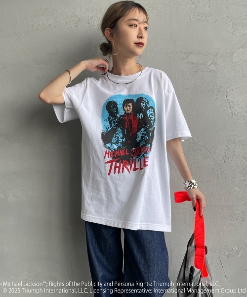 GOOD ROCK SPEED（グッドロックスピード）の「[GOOD ROCK SPEED/グッドロックスピード] MICHAEL JACKSON ロックプリントTシャツ（Tシャツ/カットソー・レディース・ホワイト・XL/F/L）」の15枚目の写真