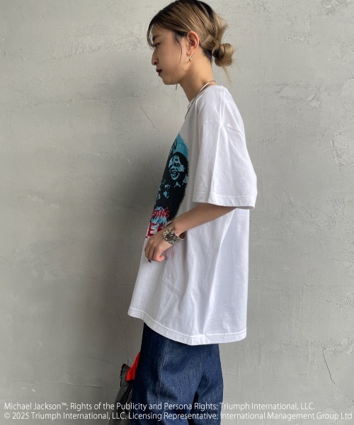 GOOD ROCK SPEED（グッドロックスピード）の「[GOOD ROCK SPEED/グッドロックスピード] MICHAEL JACKSON ロックプリントTシャツ（Tシャツ/カットソー・レディース・ホワイト・XL/F/L）」の14枚目の写真