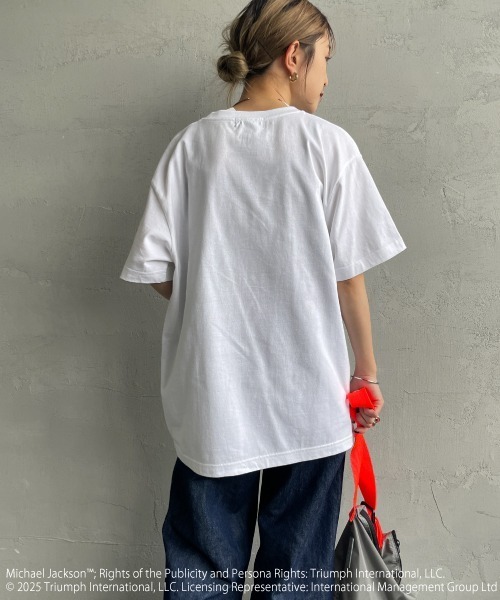 GOOD ROCK SPEED（グッドロックスピード）の「[GOOD ROCK SPEED/グッドロックスピード] MICHAEL JACKSON ロックプリントTシャツ（Tシャツ/カットソー・レディース・ホワイト・XL/F/L）」の13枚目の写真