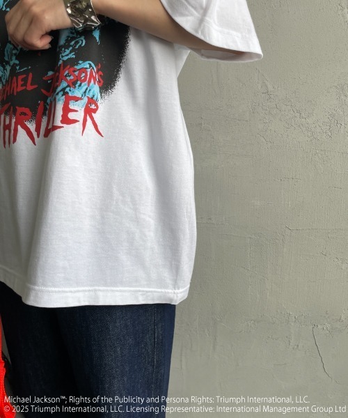 GOOD ROCK SPEED（グッドロックスピード）の「[GOOD ROCK SPEED/グッドロックスピード] MICHAEL JACKSON ロックプリントTシャツ（Tシャツ/カットソー・レディース・ホワイト・XL/F/L）」の8枚目の写真