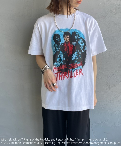 GOOD ROCK SPEED（グッドロックスピード）の「[GOOD ROCK SPEED/グッドロックスピード] MICHAEL JACKSON ロックプリントTシャツ（Tシャツ/カットソー・レディース・ホワイト・XL/F/L）」の3枚目の写真