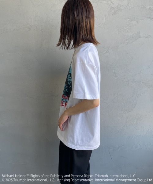 GOOD ROCK SPEED（グッドロックスピード）の「[GOOD ROCK SPEED/グッドロックスピード] MICHAEL JACKSON ロックプリントTシャツ（Tシャツ/カットソー・レディース・ホワイト・XL/F/L）」の2枚目の写真