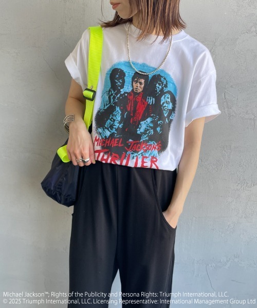 GOOD ROCK SPEED（グッドロックスピード）の「[GOOD ROCK SPEED/グッドロックスピード] MICHAEL JACKSON ロックプリントTシャツ（Tシャツ/カットソー・レディース・ホワイト・XL/F/L）」の7枚目の写真