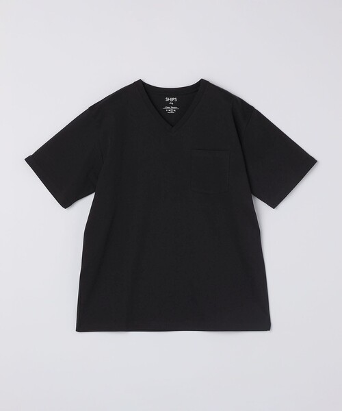 SHIPS Colors(シップス カラーズ)の「SHIPS Colors:〈接触冷感〉シルケット コットン Vネック TEE◇(Tシャツ/カットソー・メンズ・グレー/ブラウン/ブラック/ネイビー/ライトホワイト・SMALL/MEDIUM/LARGE/X-LARGE)」の7枚目の写真