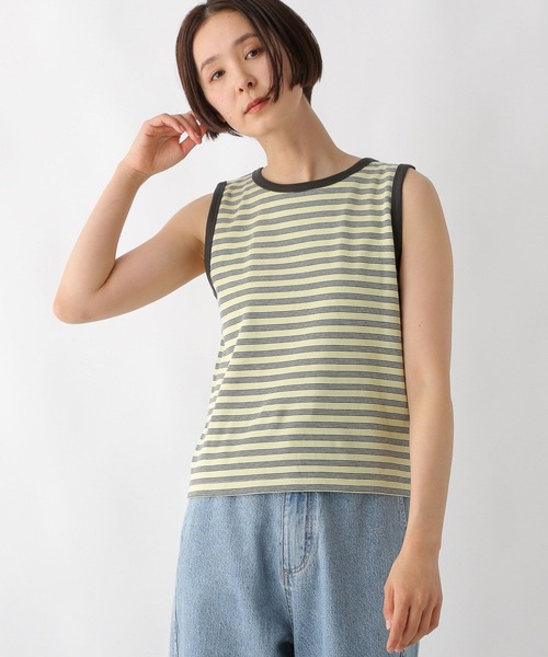 LEPSIM(レプシィム)の「多機能ノースリタンク 286168(タンクトップ・レディース・チャコールグレー/イエロー系その他/ブラック/オフホワイト/ブルー・FREE)」の5枚目の写真