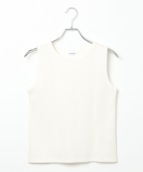 LEPSIM(レプシィム)の「多機能ノースリタンク 286168(タンクトップ・レディース・チャコールグレー/イエロー系その他/ブラック/オフホワイト/ブルー・FREE)」の2枚目の写真