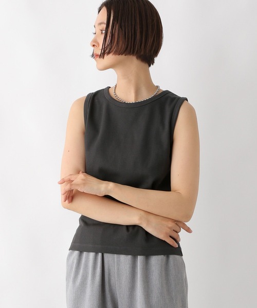 LEPSIM(レプシィム)の「多機能ノースリタンク 286168(タンクトップ・レディース・チャコールグレー/イエロー系その他/ブラック/オフホワイト/ブルー・FREE)」の8枚目の写真