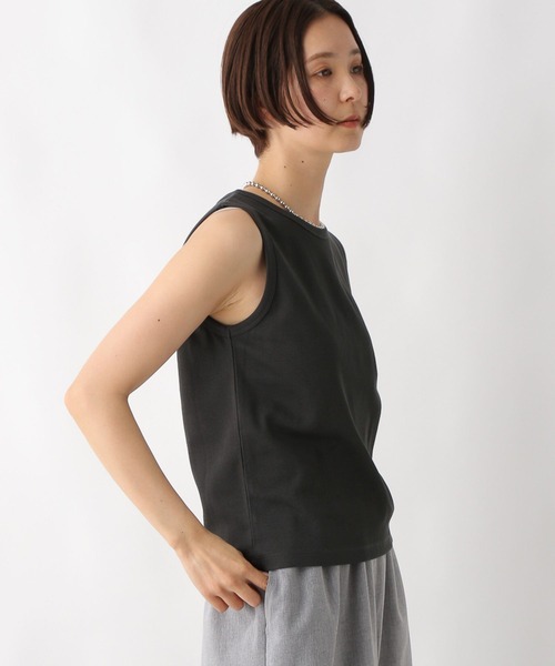 LEPSIM(レプシィム)の「多機能ノースリタンク 286168(タンクトップ・レディース・チャコールグレー/イエロー系その他/ブラック/オフホワイト/ブルー・FREE)」の9枚目の写真