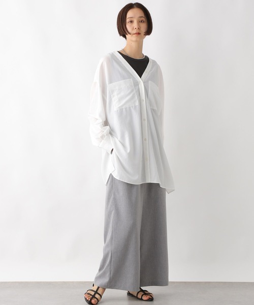 LEPSIM(レプシィム)の「多機能ノースリタンク 286168(タンクトップ・レディース・チャコールグレー/イエロー系その他/ブラック/オフホワイト/ブルー・FREE)」の10枚目の写真