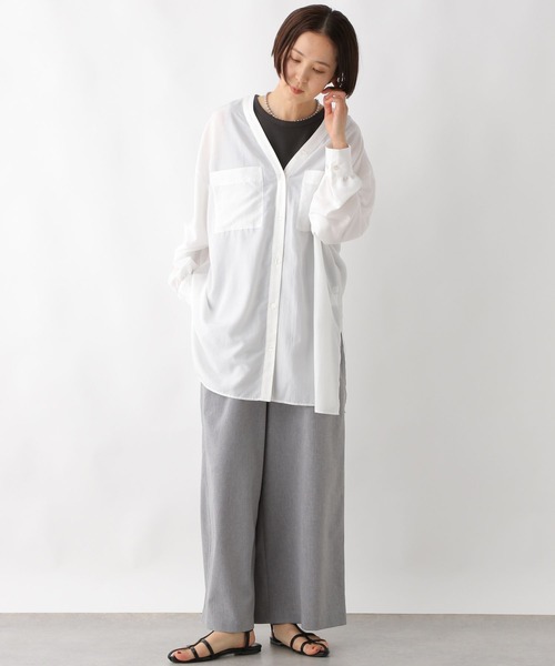 LEPSIM(レプシィム)の「多機能ノースリタンク 286168(タンクトップ・レディース・チャコールグレー/イエロー系その他/ブラック/オフホワイト/ブルー・FREE)」の12枚目の写真