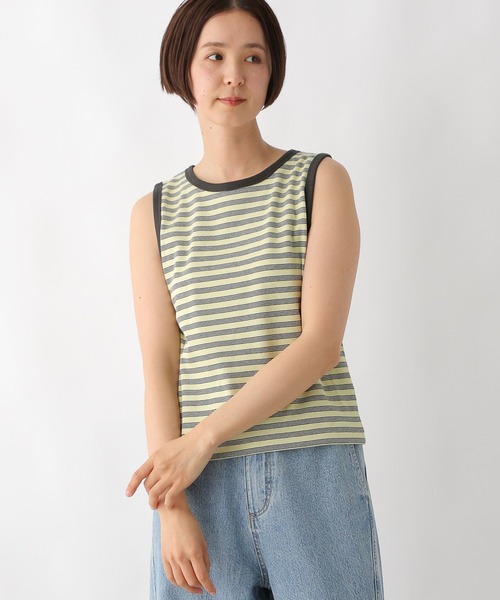 LEPSIM(レプシィム)の「多機能ノースリタンク 286168(タンクトップ・レディース・チャコールグレー/イエロー系その他/ブラック/オフホワイト/ブルー・FREE)」の13枚目の写真