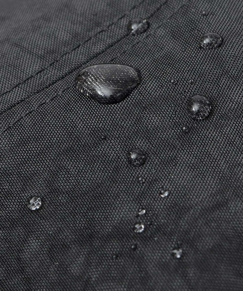 Mr.COVER（ミスターカバー）の「ムラ染風 撥水ナイロン メッシュ切替 ジェット アンパイアキャップ 接触冷感スベリ使用（キャップ・メンズ・ブラック・FREE）」の14枚目の写真