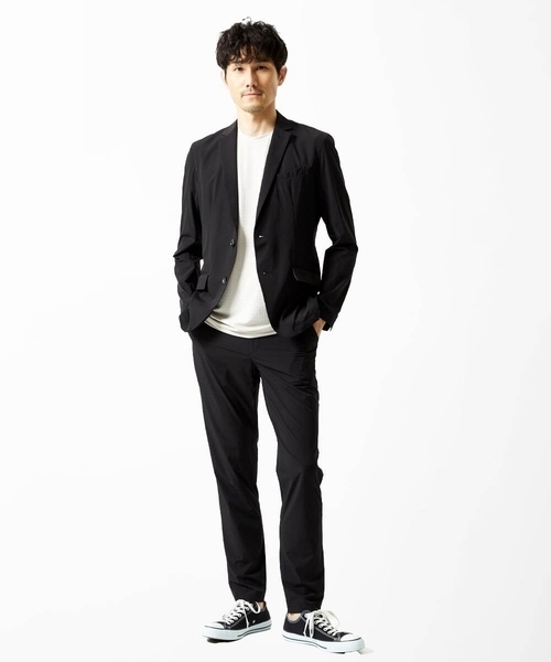 MK MICHEL KLEIN HOMME （エムケーミッシェルクランオム）の「【残りわずか/在庫限り/セットアップ対応】ストレッチテーラードジャケット（テーラードジャケット・メンズ・ブラック/ライトブラウン・51/48/46）」の15枚目の写真