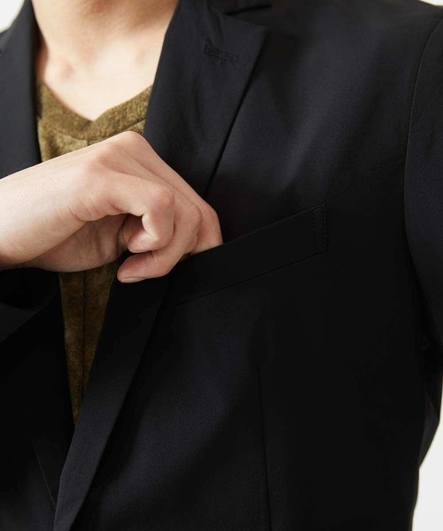 MK MICHEL KLEIN HOMME （エムケーミッシェルクランオム）の「【残りわずか/在庫限り/セットアップ対応】ストレッチテーラードジャケット（テーラードジャケット・メンズ・ブラック/ライトブラウン・51/48/46）」の6枚目の写真