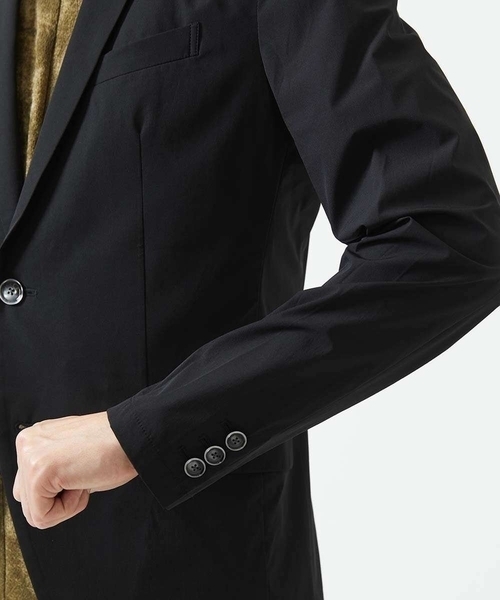 MK MICHEL KLEIN HOMME （エムケーミッシェルクランオム）の「【残りわずか/在庫限り/セットアップ対応】ストレッチテーラードジャケット（テーラードジャケット・メンズ・ブラック/ライトブラウン・51/48/46）」の7枚目の写真