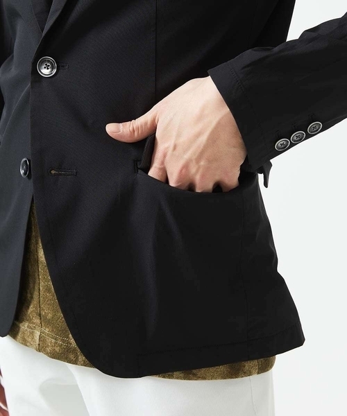 MK MICHEL KLEIN HOMME （エムケーミッシェルクランオム）の「【残りわずか/在庫限り/セットアップ対応】ストレッチテーラードジャケット（テーラードジャケット・メンズ・ブラック/ライトブラウン・51/48/46）」の9枚目の写真