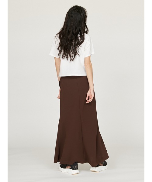 emmi（エミ）の「コンパクトデザインTシャツ（Tシャツ/カットソー・レディース・ブラック/ダークブラウン/ホワイト・FREE）」の6枚目の写真