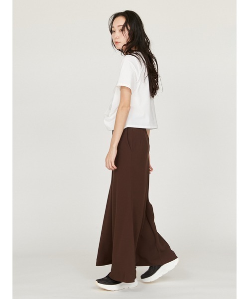 emmi（エミ）の「コンパクトデザインTシャツ（Tシャツ/カットソー・レディース・ブラック/ダークブラウン/ホワイト・FREE）」の7枚目の写真